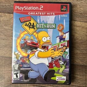 Sony PlayStation 2 The Simpsons Hit & Run - Red and Blue